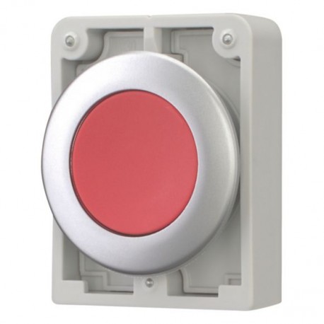 EATON - MOELLER M30C-FDR-R M30C-FDR-R 182944 Y7-182944 EATON ELECTRIC Pushbuttons, Flat Front, flush, maintained, red, blank