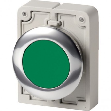 EATON - MOELLER M30C-FDR-G M30C-FDR-G 182945 Y7-182945 EATON ELECTRIC Pushbuttons, Flat Front, flush, maintained, green, blank