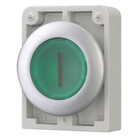 EATON - MOELLER M30C-FDL-G-X1 M30C-FDL-G-X1 182957 Y7-182957 EATON ELECTRIC Illuminated pushbutton actuators, Flat Front, flush, momentary..