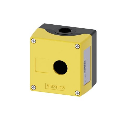 Siemens 3SU1851-0AA00-0AB2 Enclosure for command devices, 22 mm, round, Enclosure material metal, Enclosure ..