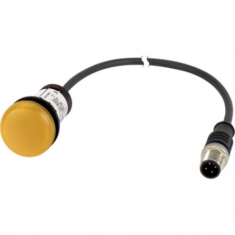 Eaton-moeller C22-L-Y-24-P30 EATON ELECTRIC Indicator light, classic, flat, yellow, 24 V AC/DC, cable (black) with ..