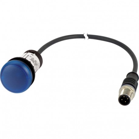 Eaton-moeller C22-L-B-24-P31 EATON ELECTRIC Indicator light, classic, flat, blue, 24 V AC/DC, cable (black) with m8..