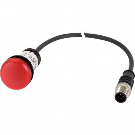 EATON - MOELLER C22-L-R-24-P32 C22-L-R-24-P32 185136 EATON ELECTRIC Indicator light, classic, flat, red, 24 V AC/DC, cable (black) with m8 ..