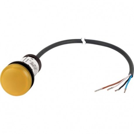 EATON - MOELLER C22-L-Y-24-P62 C22-L-Y-24-P62 185143 Y7-185143 EATON ELECTRIC Indicator light, classic, flat, yellow, 24 V AC/DC, cable (bl..