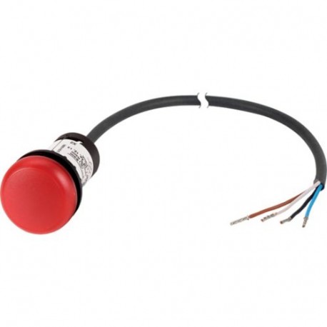 Eaton-moeller C22-L-R-24-P65 Y7-185146 EATON ELECTRIC Indicator light, classic, flat, red, 24 V AC/DC, cable (black..