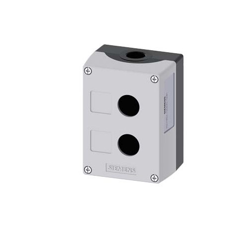 Siemens 3SU1852-0AA00-0AB1 Enclosure for command devices, 22 mm, round, Enclosure material metal, enclosure ..