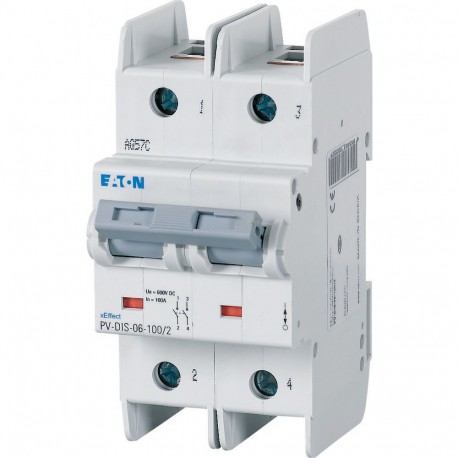 EATON - MOELLER PV-DIS-06-100/2 PV-DIS-06-100/2 185502 Y7-185502 EATON ELECTRIC Switch disconnector, DC, 600V, 100 A