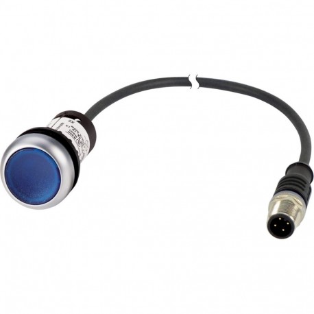 Eaton-moeller C22-DL-B-K10-24-P30 EATON ELECTRIC Illuminated pushbutton actuator, classic, flat, tasted, 1 N/O, blu..
