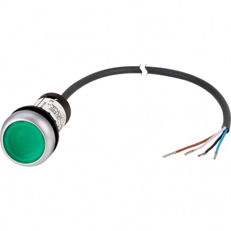 Eaton-moeller C22-DRL-G-K10-24-P65 Y7-185598 EATON ELECTRIC Push-button light flush compact 22mm Latching Green 24 ..