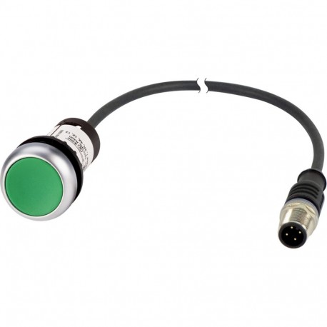 Eaton-moeller C22-DR-G-K10-P31 EATON ELECTRIC Push button flush compact 22mm Latching Green 1 with cable 0.5 m and ..