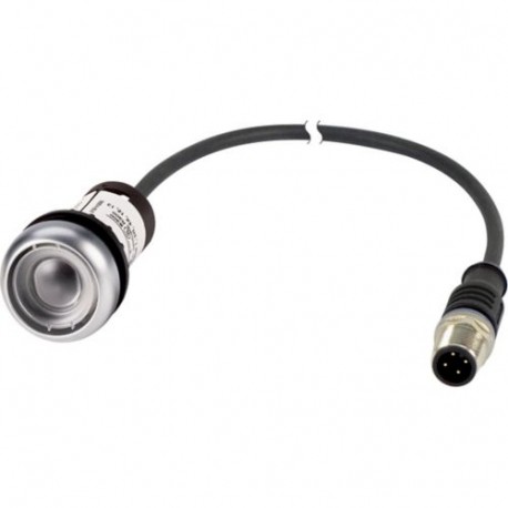 EATON - MOELLER C22-D-X-K10-P1 C22-D-X-K10-P1 185680 Y7-185680 EATON ELECTRIC Pushbutton, classic, flat, tasted, 1 N/O, cable (black) with ..