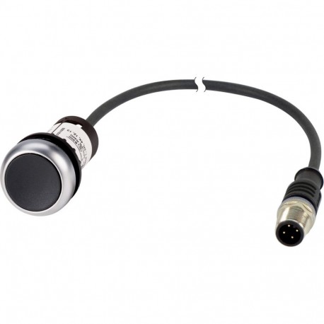 Eaton-moeller C22-D-S-K01-P30 EATON ELECTRIC Pushbutton, classic, flat, tasted, 1 N/C, black, cable (black) with m8..