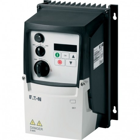 Eaton-moeller DC1-124D3NN-A6SCE1 EATON ELECTRIC Variable frequency drive, 230 V AC, 1-phase, 4.3 A, 0.75 kW, IP66/N..