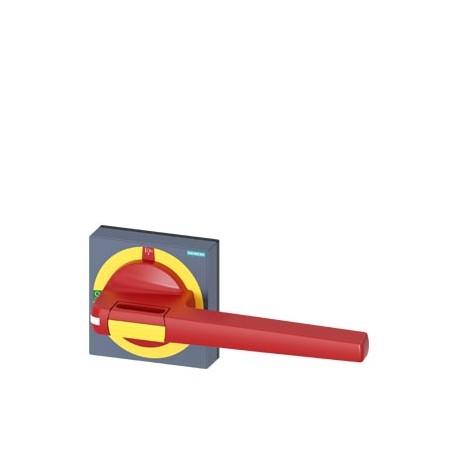 SIEMENS 8UD1861-4AE05 8UD1861-4AE05 SIEMENS handle with masking plate EMERGENCY-STOP size 100x 100, for shaft 12x 12, I-0-II, hand..