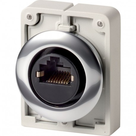 EATON - MOELLER M30C-FRJ45 M30C-FRJ45 187086 Y7-187086 EATON ELECTRIC Bulkhead interface, Flat Front, RJ45, front mounting