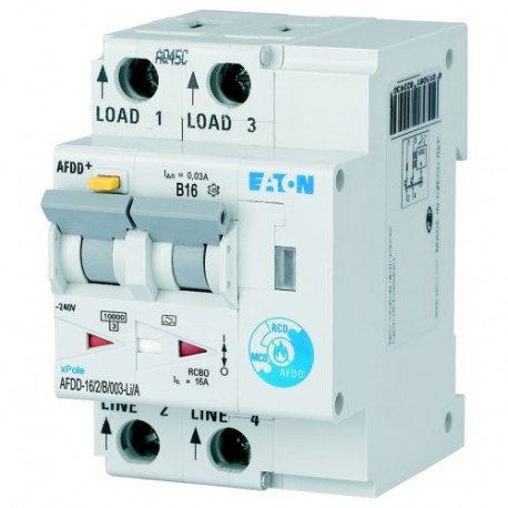 Eaton-moeller AFDD-16/2/B/003-LI/A DXA-EXT-ENCOD EATON ELECTRIC Switch fault electric arc, 2-pole, B16A, 30mA, type..