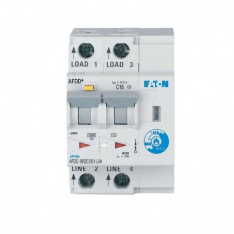 Eaton-moeller AFDD-16/2/C/001-LI/A XTCEXFALC11 EATON ELECTRIC Auxiliary contact module, 1N/O early+1N/C late, surfa..