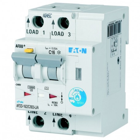 Eaton-moeller AFDD-16/2/C/003-LI/A XTCEXFALC11 EATON ELECTRIC Auxiliary contact module, 1N/O early+1N/C late, surfa..