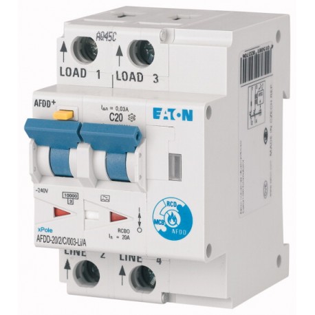 Eaton-moeller AFDD-20/2/C/003-LI/A XTCEXFALC11 EATON ELECTRIC Auxiliary contact module, 1N/O early+1N/C late, surfa..