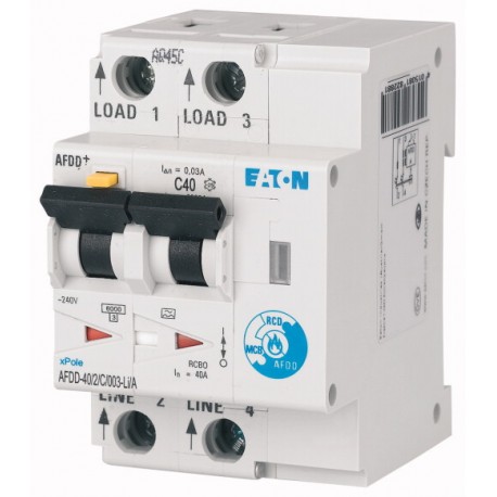 Eaton-moeller AFDD-40/2/C/003-LI/A XTCEXFALC11 EATON ELECTRIC Auxiliary contact module, 1N/O early+1N/C late, surfa..