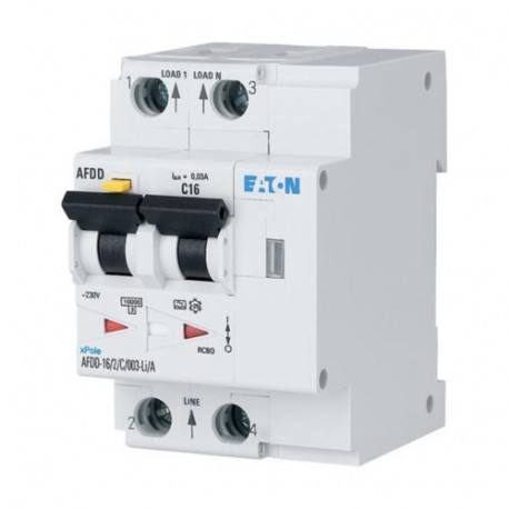 Eaton-moeller AFDD-32/2/B/003-F Y7-187284 EATON ELECTRIC Fire Protection Switch, 2p, B, 32 A, 30 mA, Type F