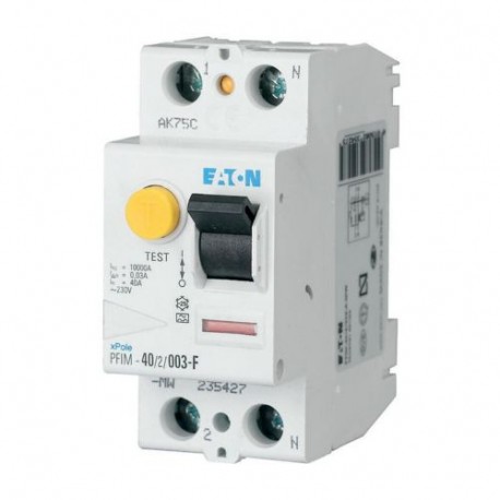 Eaton-moeller PFIM-25/2/03-G/F Y7-187452 EATON ELECTRIC Residual current circuit breaker (RCCB), 25A, 2p, 300mA, ty..