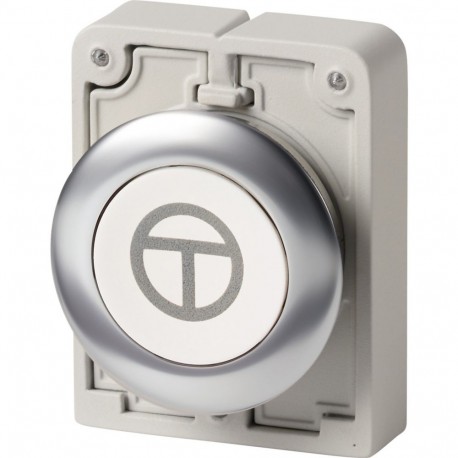 EATON - MOELLER M30I-FD-W-X11 M30I-FD-W-X11 188056 Y7-188056 EATON ELECTRIC Push-buttons, flat front, flush, momentary, white, labeled