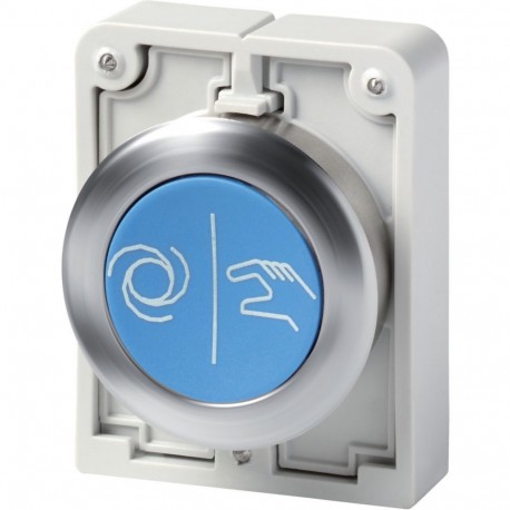 Eaton-moeller M30I-FD-B-X217 Y7-188099 EATON ELECTRIC Push-buttons, flat front, flush, momentary, blue, labeled
