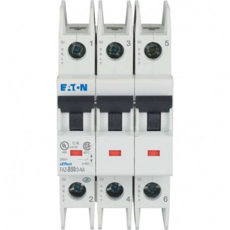 Eaton-moeller FAZ-B50/3-NA Y7-190787 EATON ELECTRIC Miniature circuit breaker (MCB), 50A, 3p, B-Char
