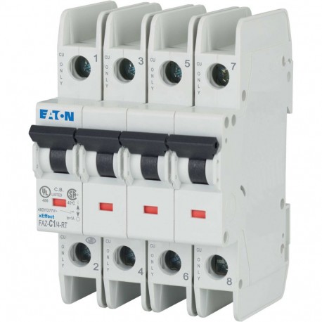 Eaton-moeller FAZ-C1/4-RT Y7-190864 EATON ELECTRIC Int. circuit breaker FAZ-RT, 1A, 4P, C curve