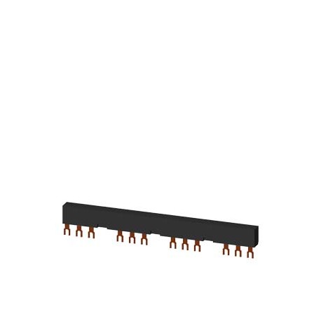 SIEMENS 3RV1915-3CB 3RV1915-3CB SIEMENS 3-phase busbars Modular spacing 63 mm for 4 switches and accessories Fork shape connecti..