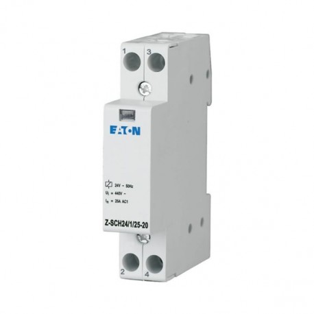 Eaton-moeller Z-SCH24/1/25-20 Y7-193885 EATON ELECTRIC Installation contactor, 24VAC/50Hz, 2N/O, 25A