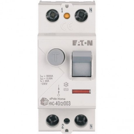 Eaton-moeller HNC-40/2/003 Y7-194691 EATON ELECTRIC Residual current circuit breaker (RCCB), 40A, 2p, 30mA, type AC
