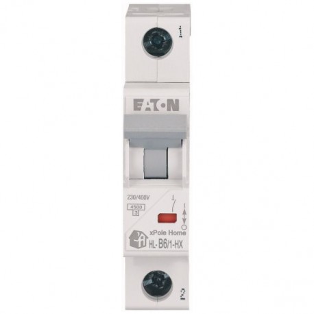 Eaton-moeller HN-B6/1 EATON ELECTRIC Miniature circuit breaker (MCB), 6 A, 1p, characteristic: B