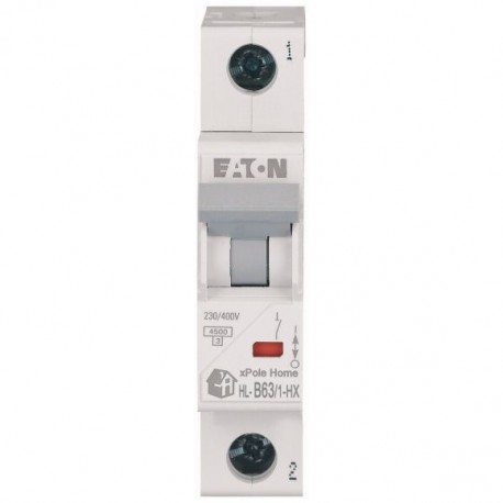 Eaton-moeller HN-B63/1 EATON ELECTRIC Miniature circuit breaker (MCB), 63 A, 1p, characteristic: B