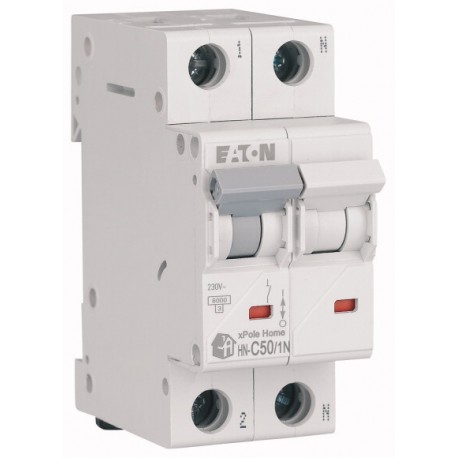 Eaton-moeller HN-C50/1N EATON ELECTRIC Residential magnetothermic int., 1P+N, curve C, 50A
