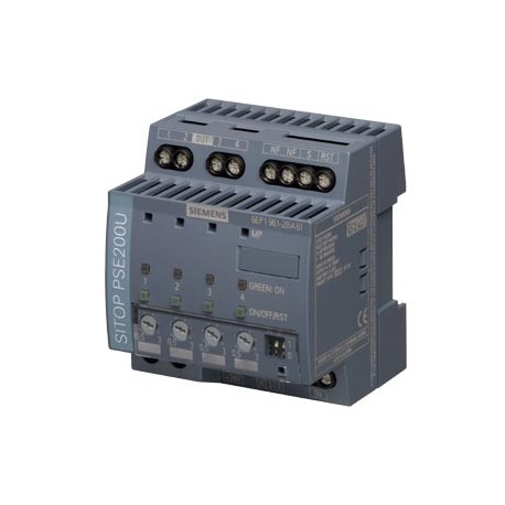 SIEMENS 6EP1961-2BA61 6EP1961-2BA61 SIEMENS SITOP PSE200U 3 A NEC CLASS 2 Selectivity module 4-channel input: DC 24 V/12 A output:..