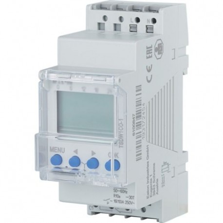 Eaton-moeller TSDW1CO-1 Y7-196848 EATON ELECTRIC Digital Timeswitch, DIN rail 2 TE, weekly program, 1 channel, chan..