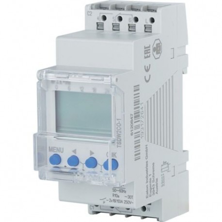 Eaton-moeller TSDW2CO-1 Y7-196849 EATON ELECTRIC Digital Timeswitch, DIN rail 2 TE, weekly program, 2 channels, cha..