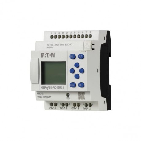 Eaton-moeller EASY-E4-AC-12RC1 Y7-197215 EATON ELECTRIC Control relays, easyE4 (expandable, Ethernet), 100 240 V AC..