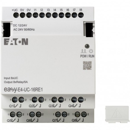 Eaton-moeller EASY-E4-UC-16RE1 Y7-197218 EATON ELECTRIC I/O expansion, For use with easyE4, 12/24 V DC, 24 V AC, In..