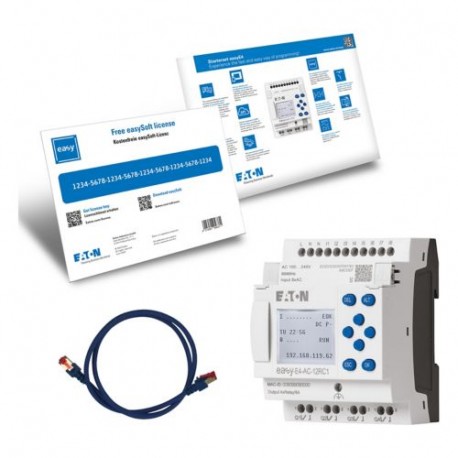 Eaton-moeller EASY-BOX-E4-AC1 Y7-197229 EATON ELECTRIC Starter package consisting of EASY-E4-AC-12RC1, patch cable ..