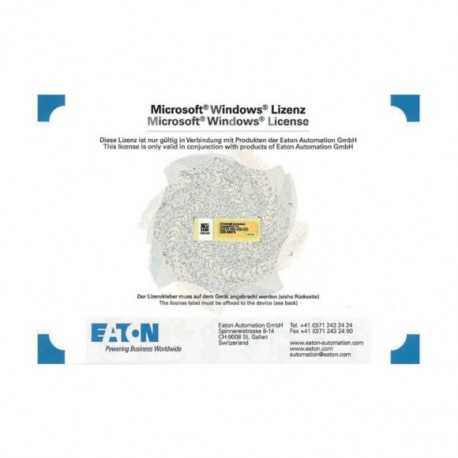 Eaton-moeller LIC-OS-C7-P Y7-197895 EATON ELECTRIC License Windows CE7