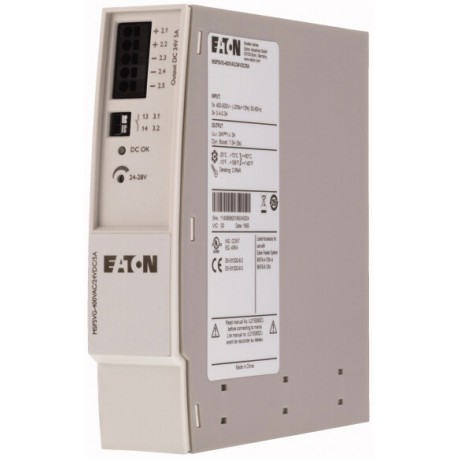 Eaton-moeller MSFSVG-400VAC/24VDC/5A EATON ELECTRIC Power supply, 3 x 400 500 V AC, 24 V DC (± 1 %), 5A