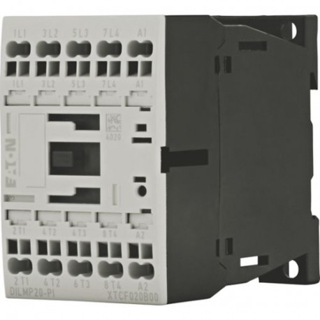 Eaton-moeller DILMP20(110V50HZ,120V60HZ)-PI EATON ELECTRIC 4-pole contactor, 20A/AC-1, action. AC. Push-in