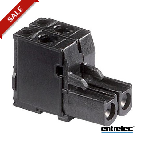 Entrelec 1SNA094302R2100 CPFT2/2 Female Plugs Black
