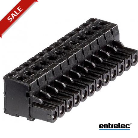 Entrelec 1SNA094312R1200 CPFT2/12 Female Plugs Black