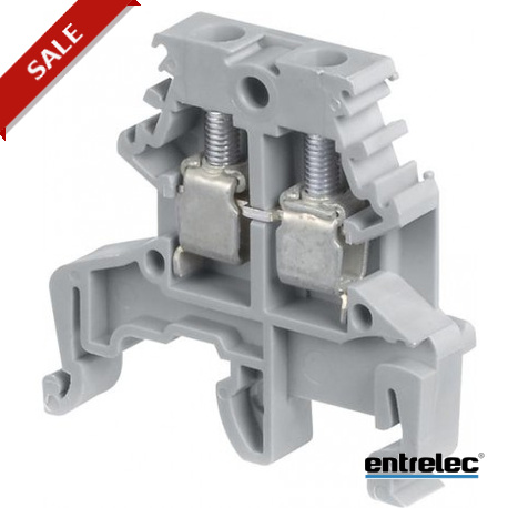 Entrelec 1SNA115265R2400 MS4/6 Screw Clamp Terminal Blocks Miniblocks Grey