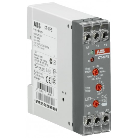 Abb CT-MFE CT-MFE Time relay, multifunction 1c/o, 0.05s-100h, 24-240VAC/DC