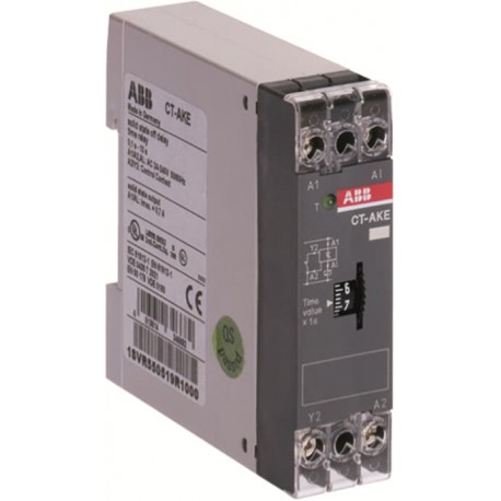 Abb CT-AKE CT-AKE Time relay, OFF-delay solid-state, 1n/o, 0.3-30s, 24-240VAC